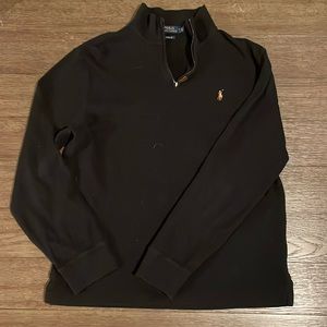 (Price Firm) Polo by Ralph Lauren Black Quarter Zip